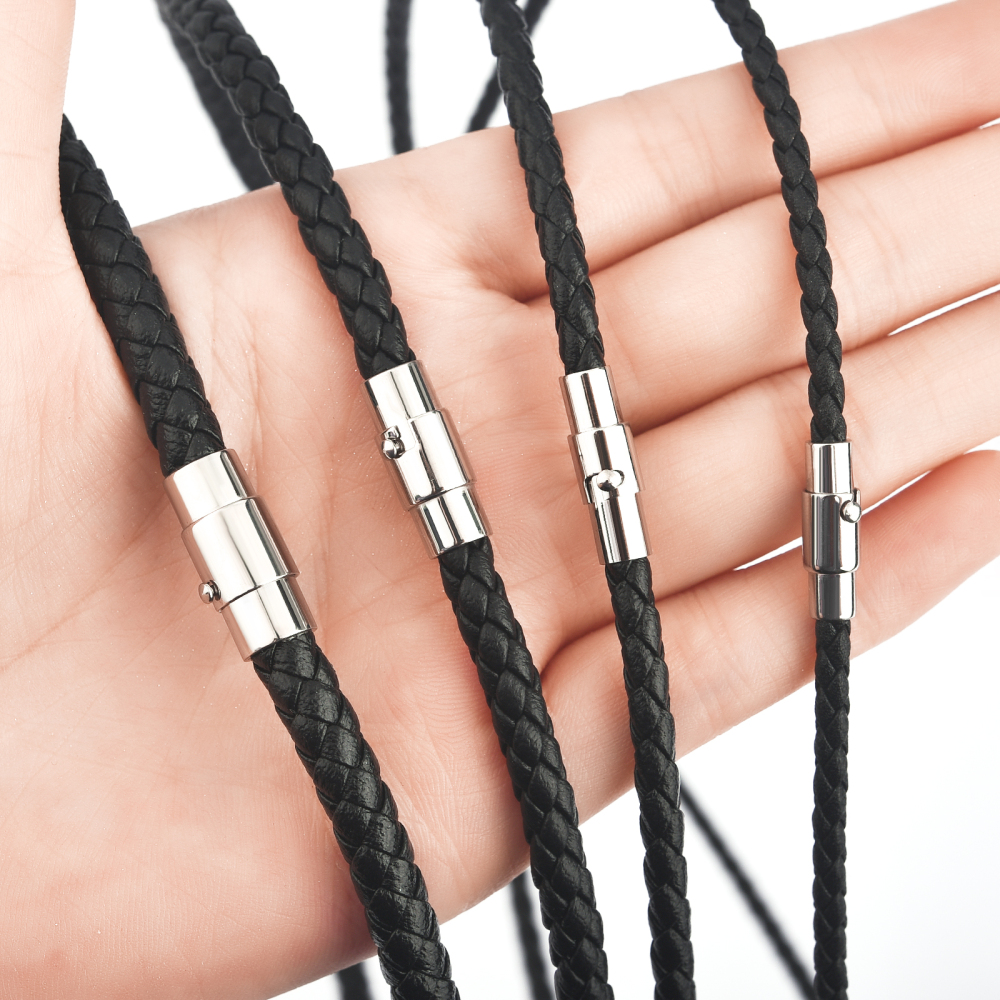 Men'S Accessories Chain - 45/50/60cm Leather Necklace Wax Rope With