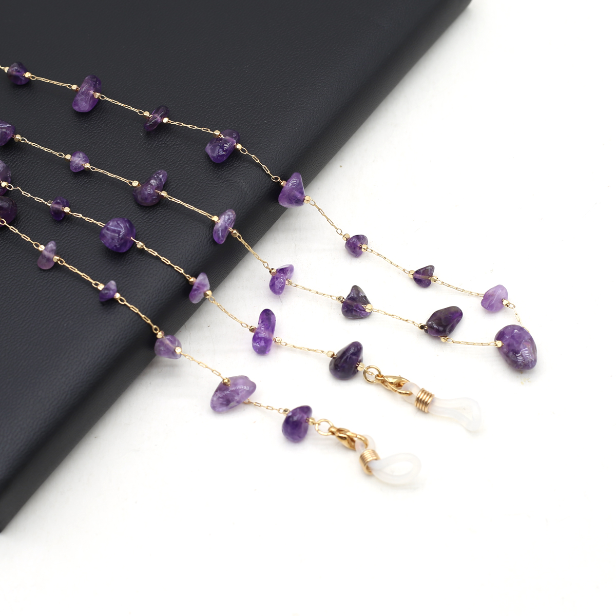 Natural Amethyst Stone Beaded  - Men'S Accessories Chain review and price