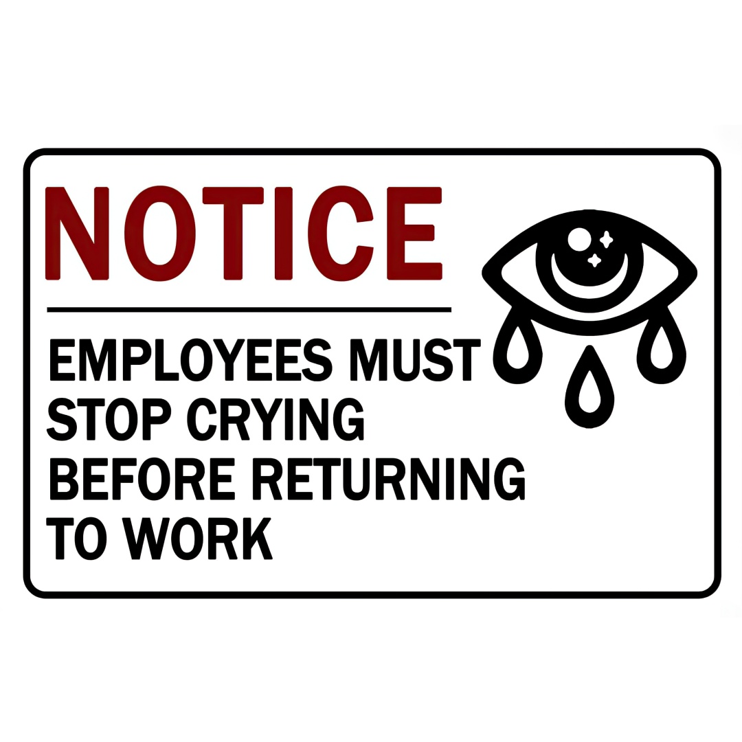 Employees Must Stop Crying bef - Men'S Accessories Office review and price