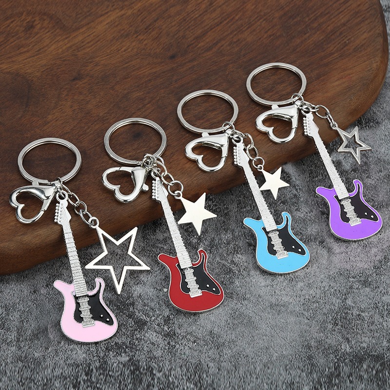 Guitar Love Heart Key Chain fo - Men'S Accessories Office review and price