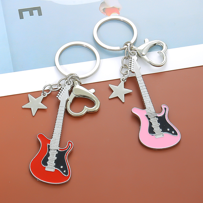 Guitar Love Heart Key Chain fo - Men'S Accessories Office review and price