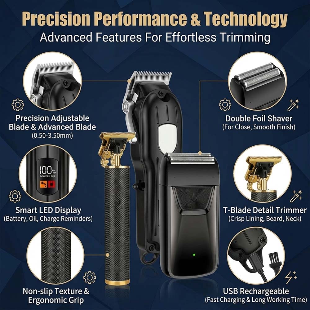 Professional Hair Clipper Set  - Men Accessories Guide review and price