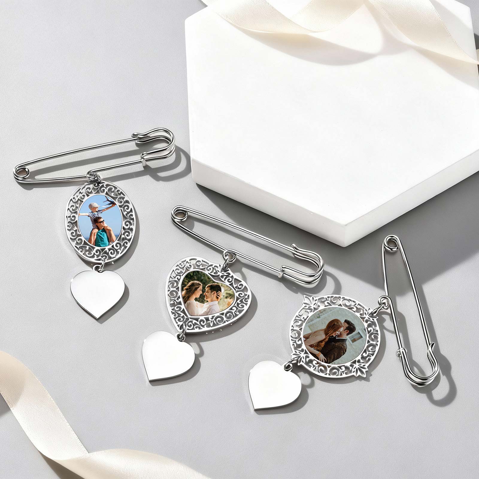 Custom Picture Badge Brooches  - Men'S Accessories Office review and price