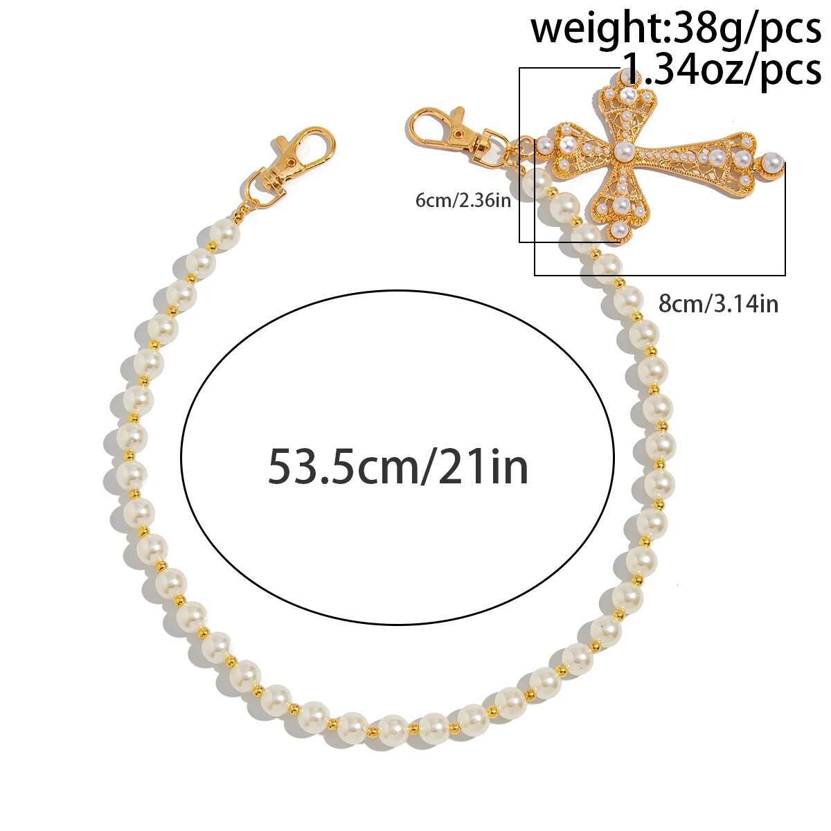 KunJoe Hip Hop Big Jesus Cross - Men'S Accessories Chain review and price