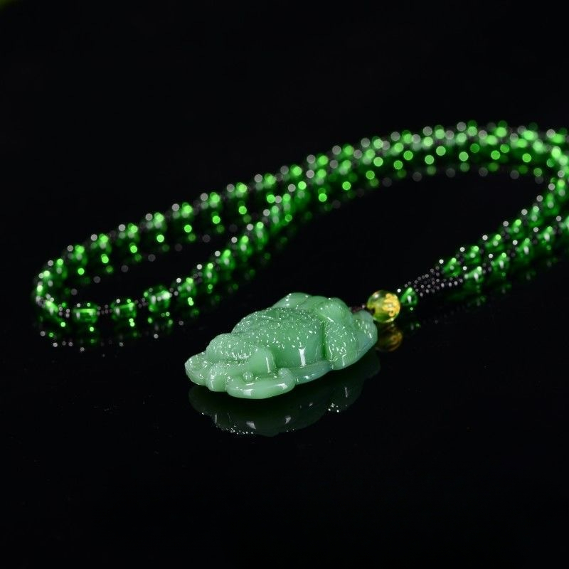 Natural Green Jade Golden Toad - Men'S Accessories Chain review and price