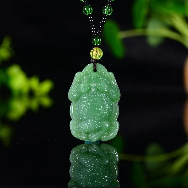 Natural Green Jade Golden Toad - Men'S Accessories Chain review and price