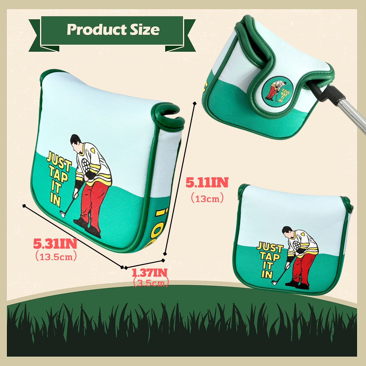 Funny PU Leather Golf Putter C - Men'S Accessories Premium review and price