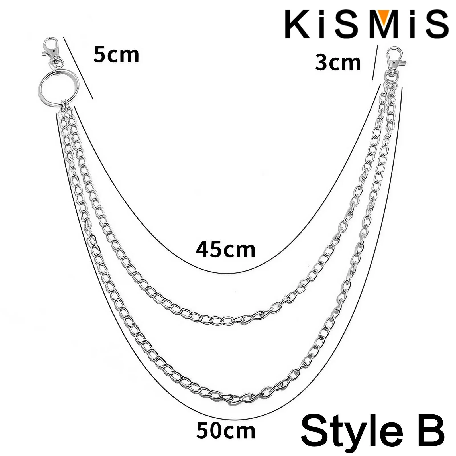 1PC Punk Style Multi Layer Key - Men'S Accessories Chain review and price