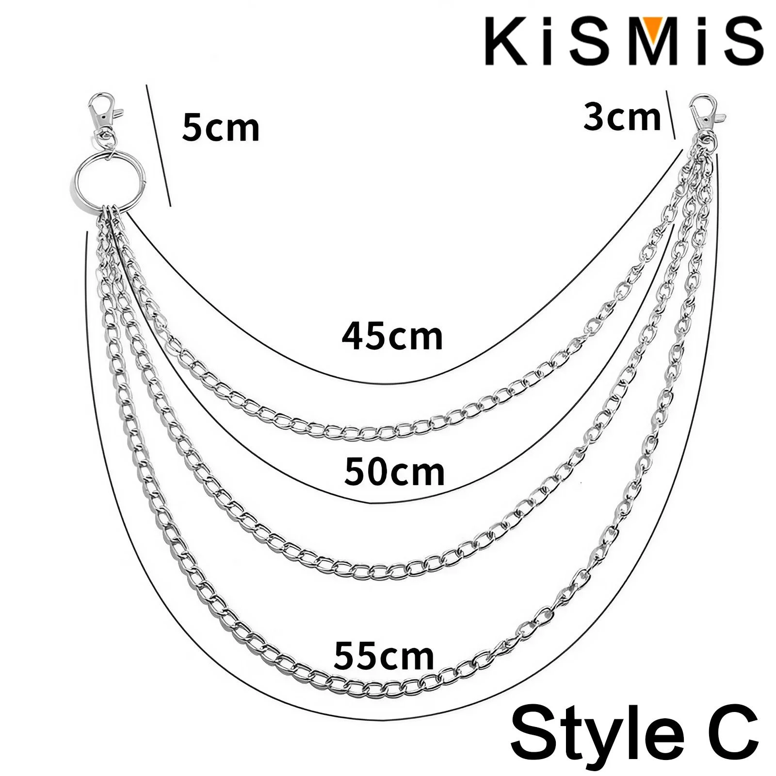 1PC Punk Style Multi Layer Key - Men'S Accessories Chain review and price