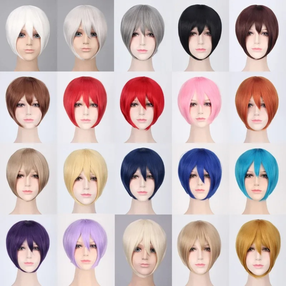 30cm Short Bob Cartoon Cosplay - Men Accessories H&M review and price