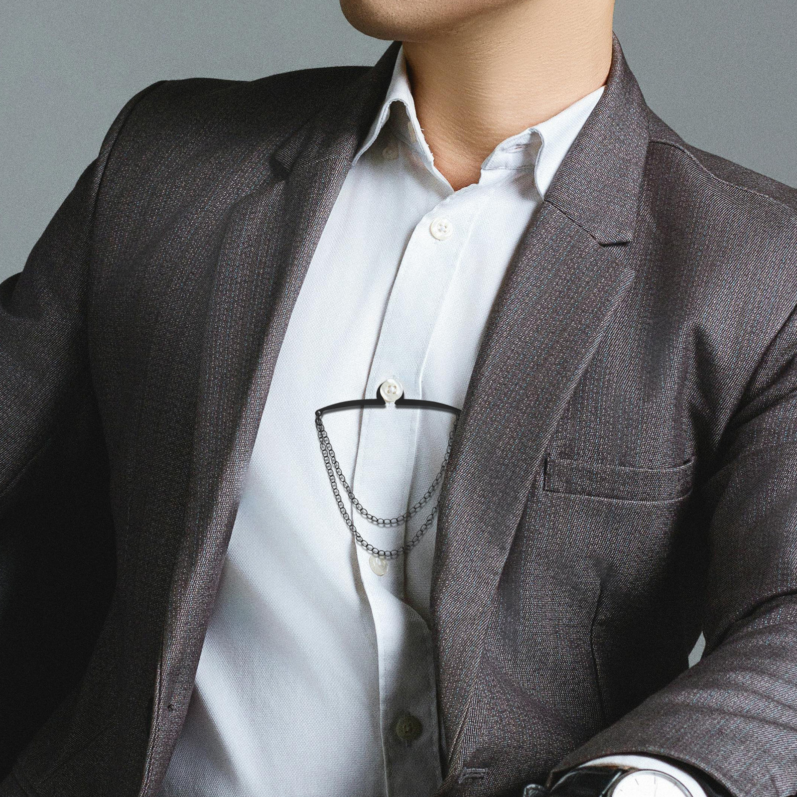 3Pcs Men Shirt Tie Chain Clips - Men'S Accessories Chain review and price