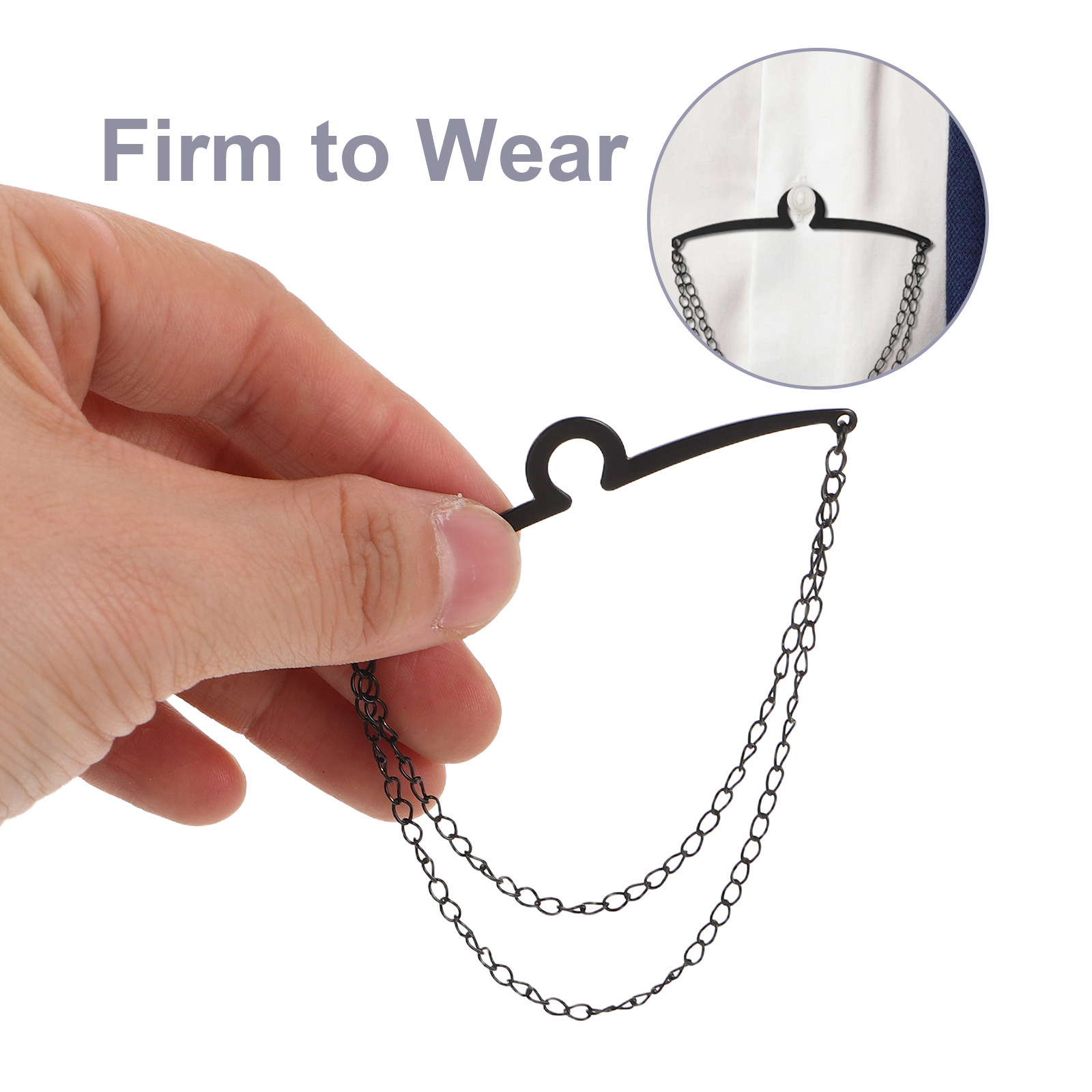 3Pcs Men Shirt Tie Chain Clips - Men'S Accessories Chain review and price