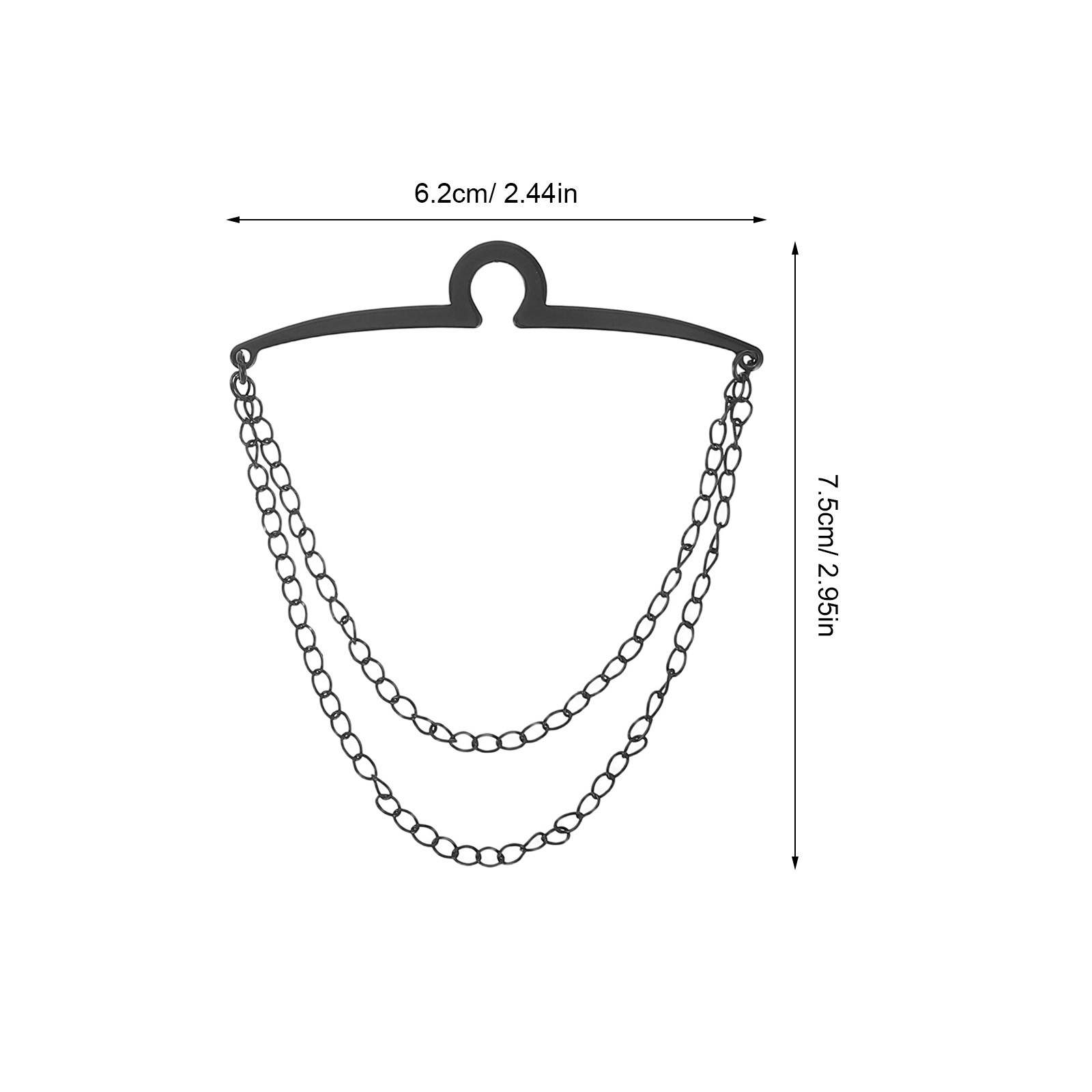 3Pcs Men Shirt Tie Chain Clips - Men'S Accessories Chain review and price
